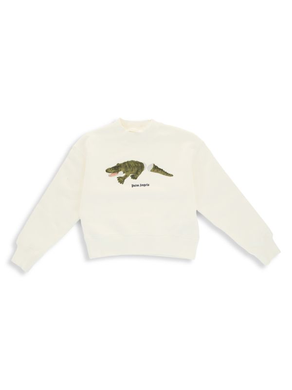 Palm Angels Little Boy's & Boy's Crocodile Graphic Sweatshirt